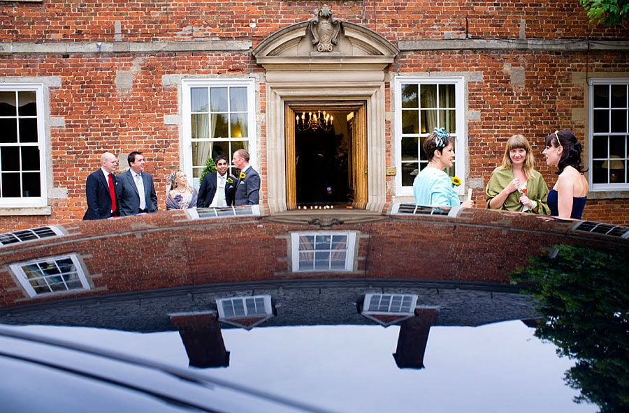 Guests arriving at Sutton Bonington Hall