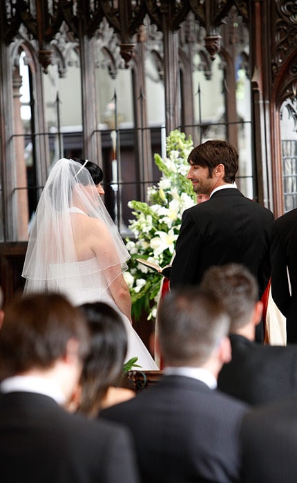 wedding ceremony at St Mary's higham ferrers