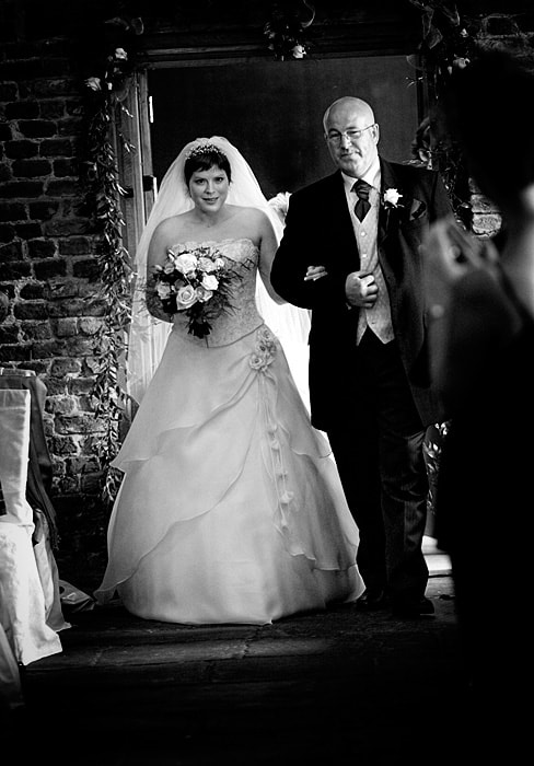 The Brides entrance at Meols Hall Tithe Barn