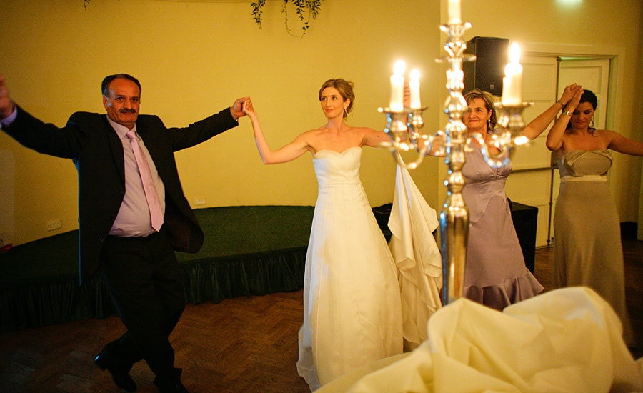 Greek dancing wedding