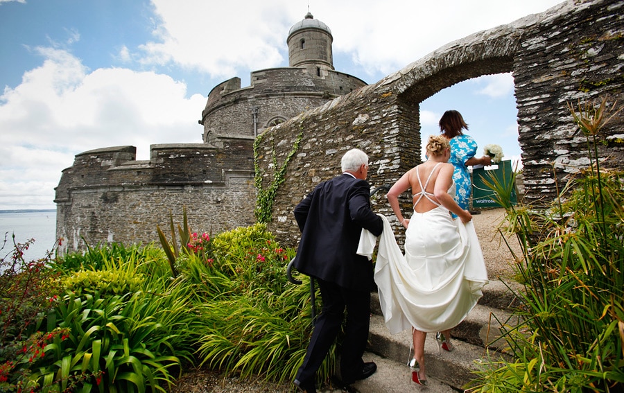 St Mawes Castle wedding photography