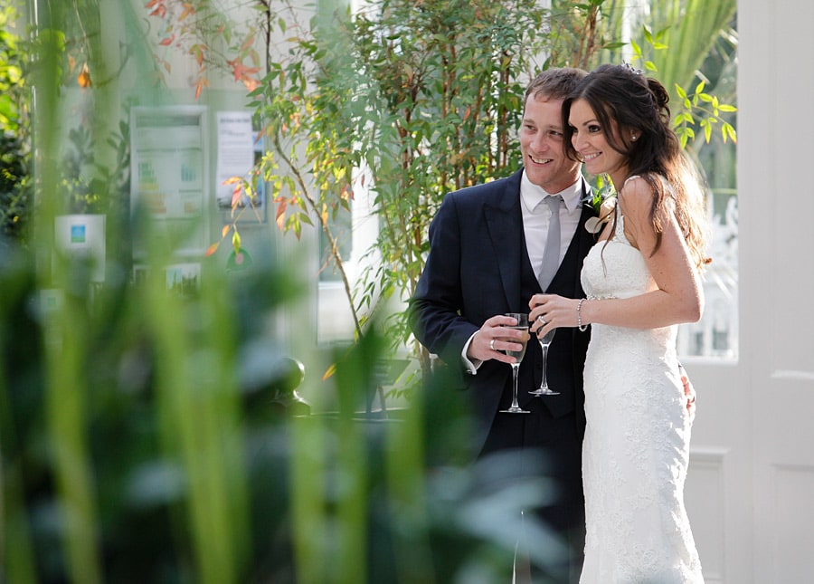 wedding at the palm house