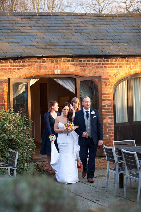 dodmoor house wedding photography, bride arriving