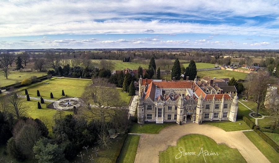 Hengrave Hall aerial photograph