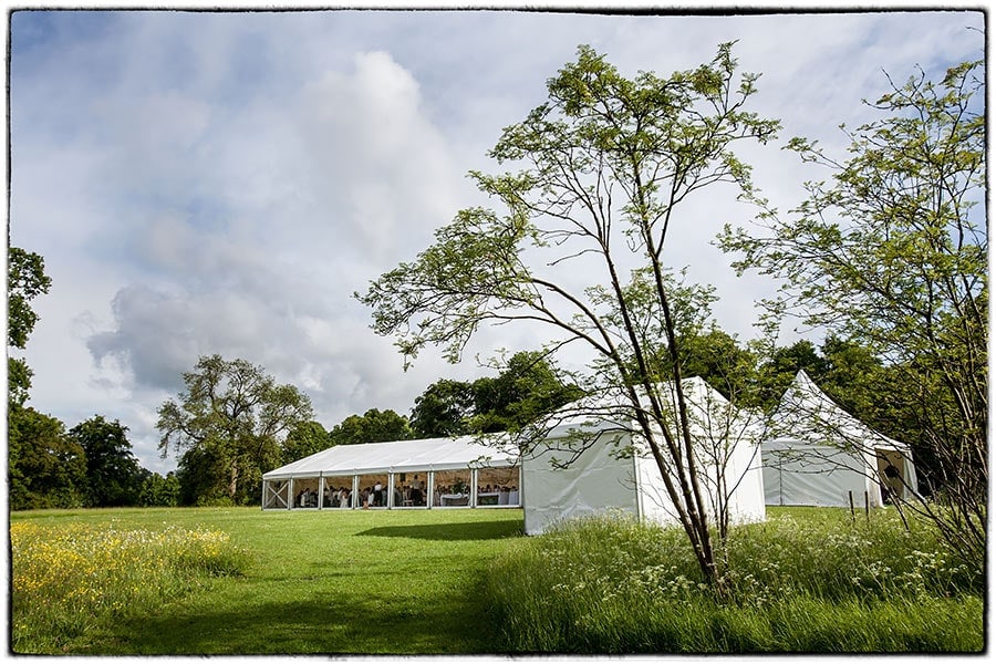 St Paul's Walden Bury wedding marquee