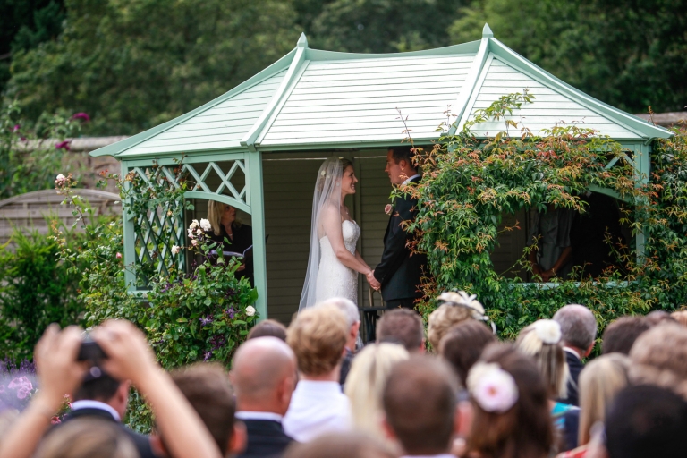 outdoor wedding ceremony in Sussex