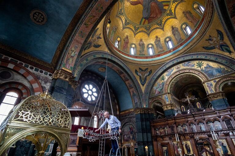 wedding at Saint Sophia, London