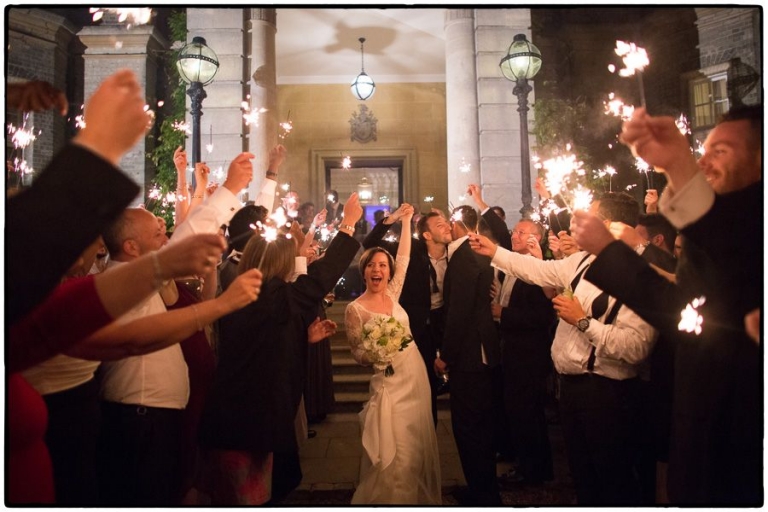 wedding sparkler exit