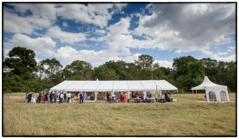 Scraptoft hill farm wedding photographer - the marquee at Scraptoft Hill Farm