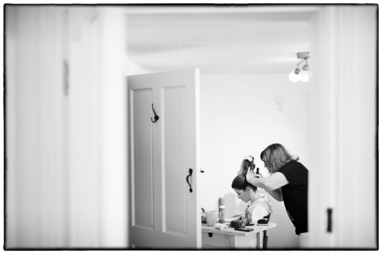 bridal preps at Blake Hall