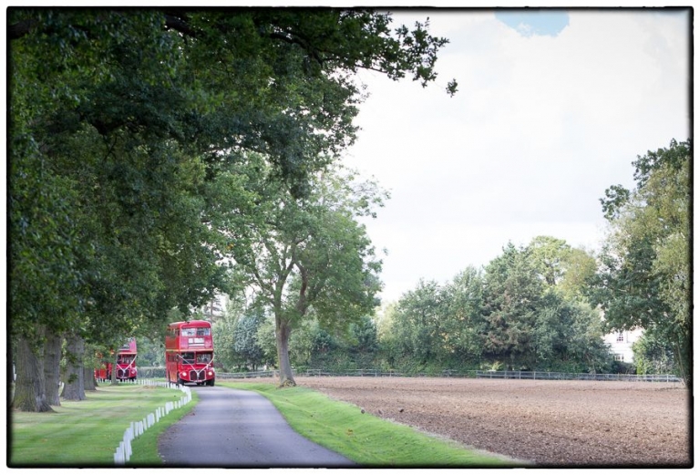 route master buses arriving at Blake Hall