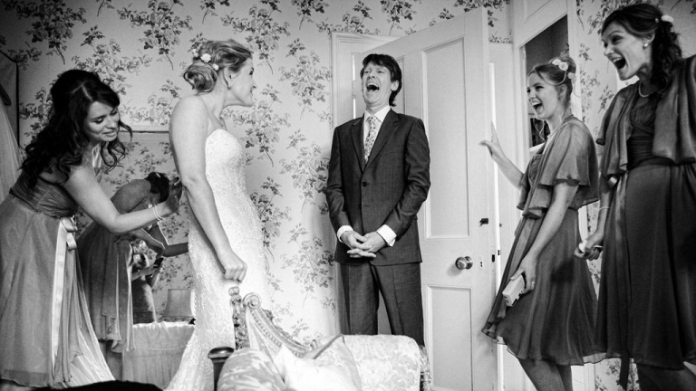 expressions in wedding photography, reactions to a moment