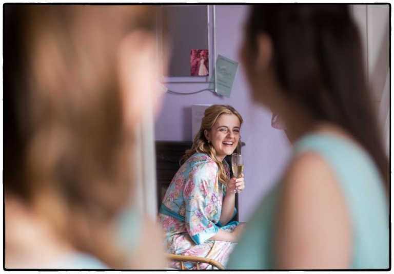 the bride getting ready