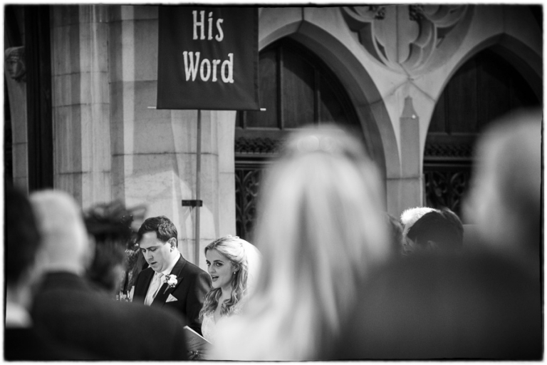 ceremony showing bride and groom