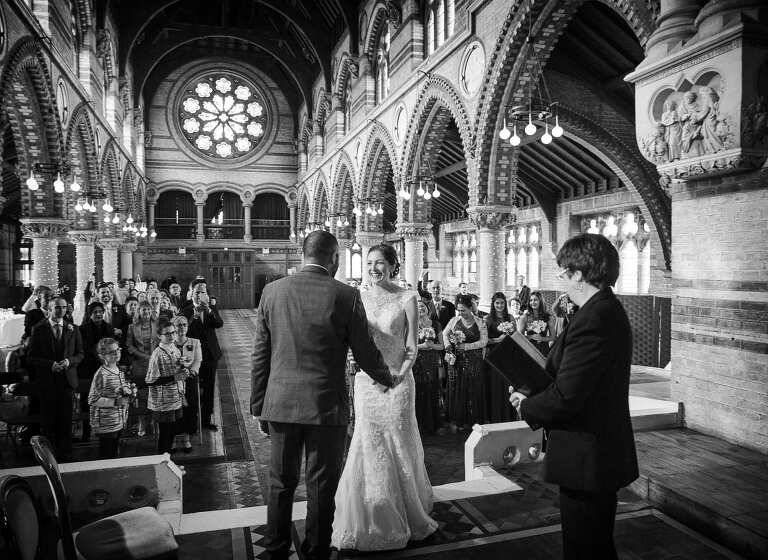 wedding at St Stephen's trust in London