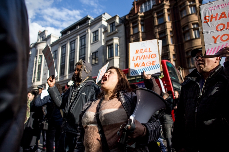 London protest