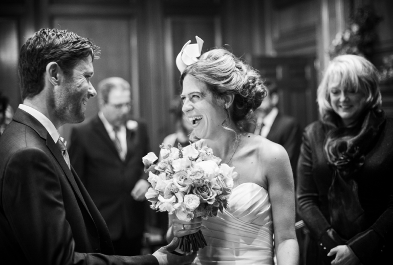 wedding ceremony at Camden Town Hall