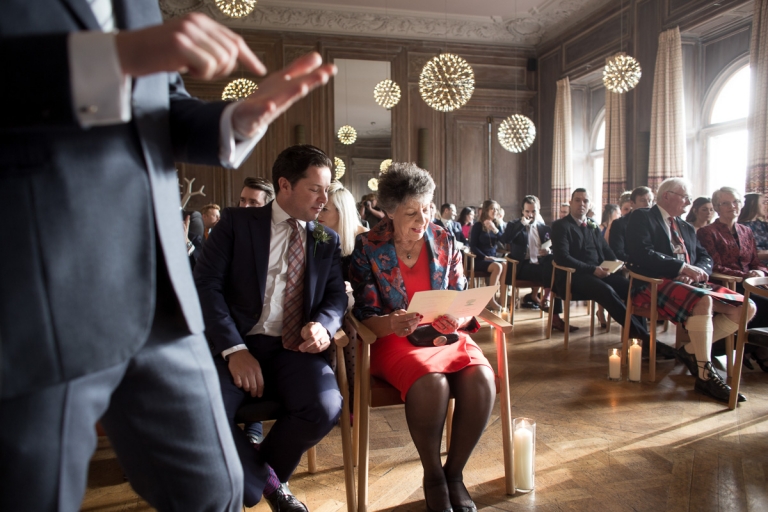 family at the ceremony