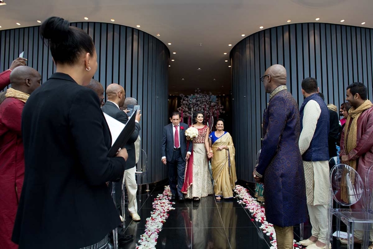 marriage ceremony at The Gherkin