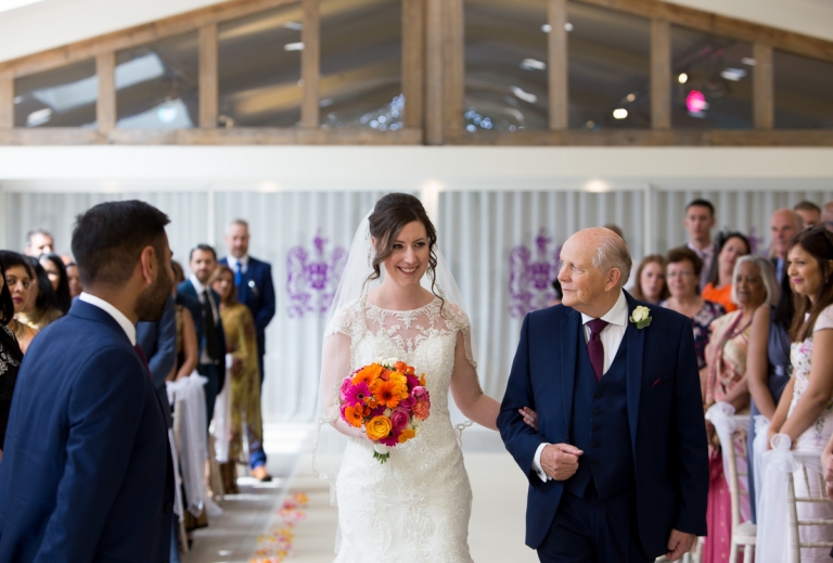 wedding ceremony at the ladywood estate