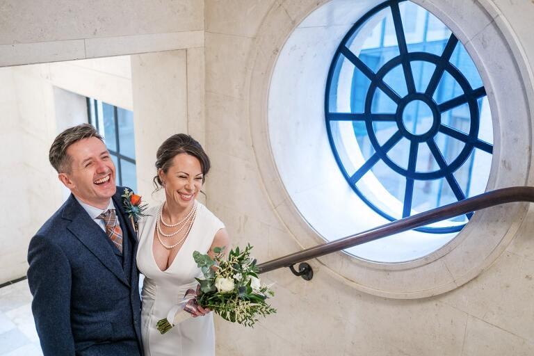 wedding photos at Old Marylebone Town Hall in London