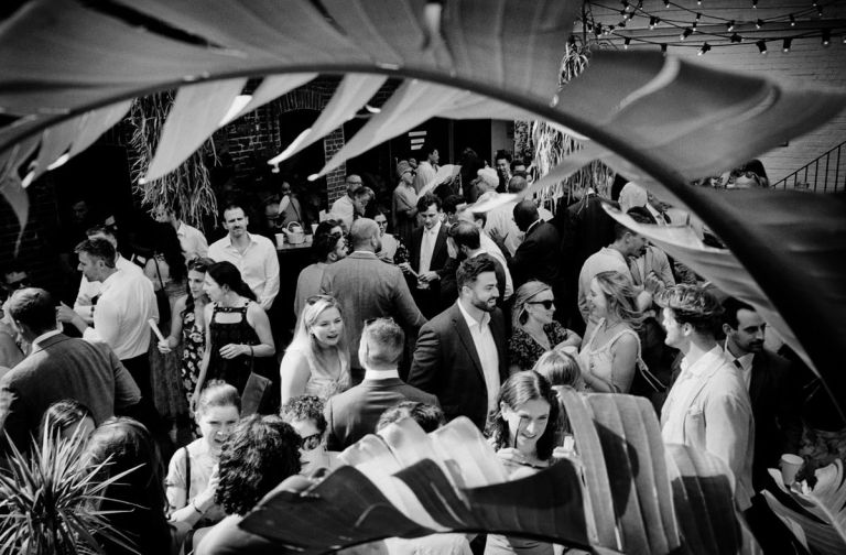 Loft Studios wedding in London, shot on 35mm film using a Leica. 