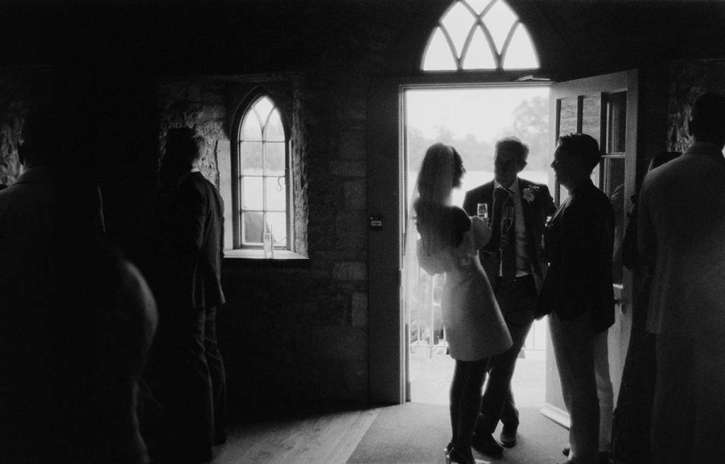 35mm black and white film from a wedding