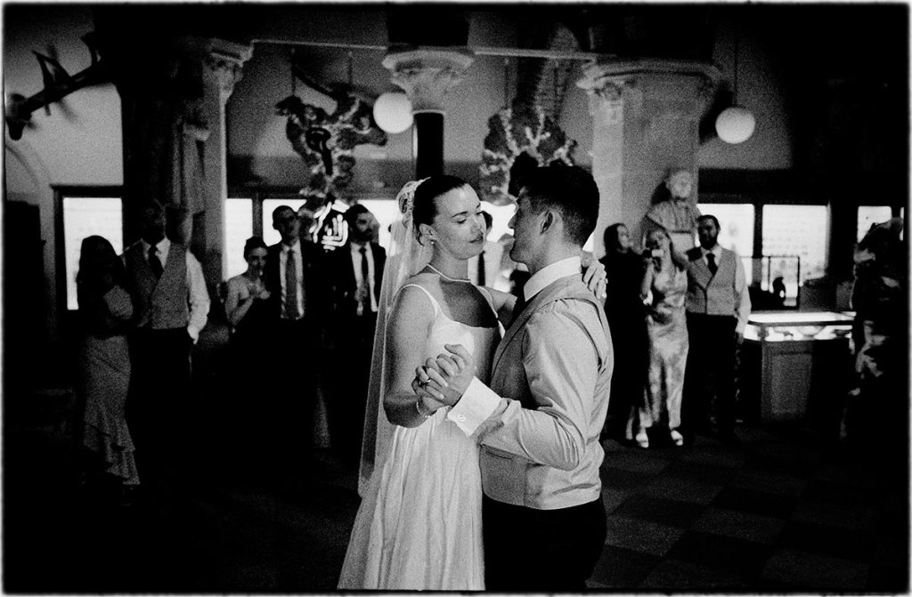 wedding first dance on 35mm film